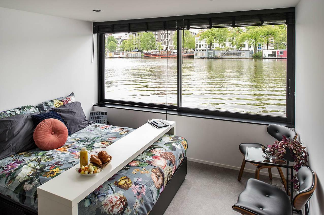 Houseboat Amsterdam - Room With A View Esterno foto