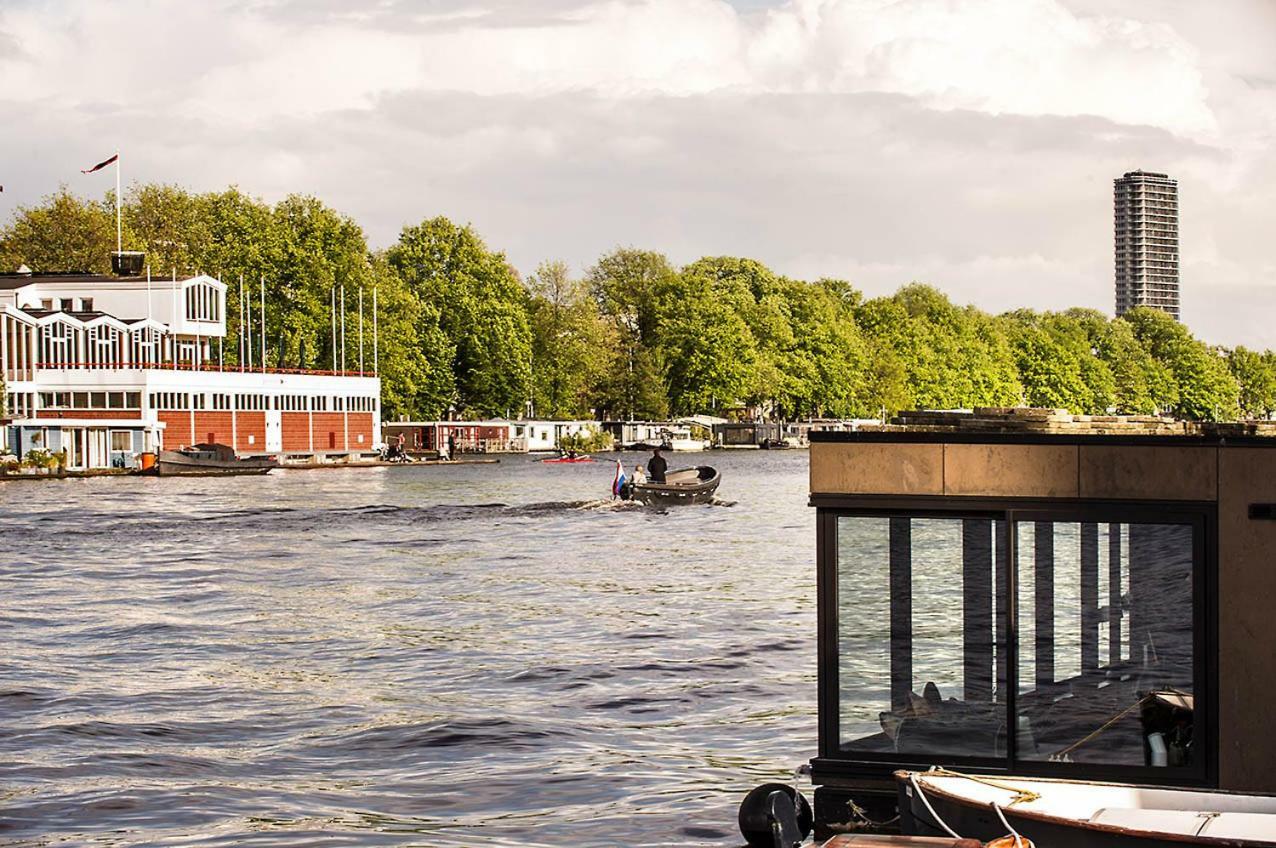 Houseboat Amsterdam - Room With A View Esterno foto